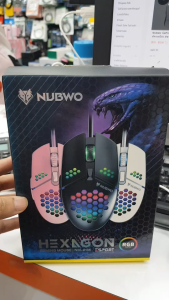 NUBWO จัดPro ⚡️SALE ปุ่มด้านข้างเมาส์ใช้งานไม่ได้ #ขายขาดทุน⚡️(ราคาพิเศษ)  NM-91M Gaming Mouse เม้าส์เกมมิ่ง มี3สี Black