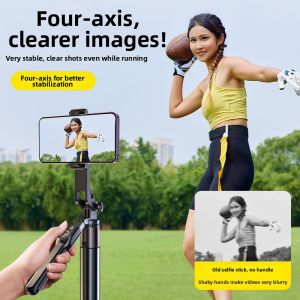 NUOPUCHI | 4 Axis Stabilization Tripod New 2026 Universal Support For Selfie Live Streaming