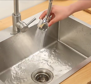Pemanjang Kepala Paip Berputar 360° Flexible Nozzle Spout Faucet 3 Mode Tap Water Saving High Pressure Tap Extension Universal Tap Kitchen 延长水龙喷头