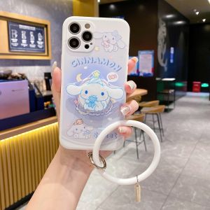 Cartoon Cinnamon Dog Phone Case Stand Protective Cover for Apple 17 pro Max TPU Material Ins Style Back Cover Type