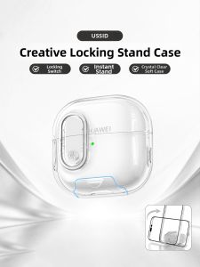 YOUSIDUN | Anti-Drop Ear Hook Lockable Thin Transparent Case for Earphones