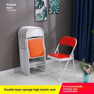 Modern Simple Office Computer Chair Foldable Dining Table Seat Backrest Adjustable Meeting Training Activity Seating Furniture