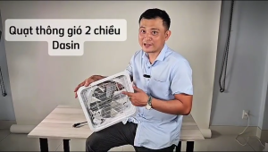 Quạt thông gió công nghiệp vuông DASIN (Hút thổi 2 chiều) - Cánh 25CM/ 30CM