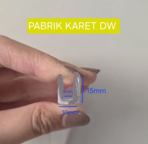 Karet lis u jepit kaca 5 mm List u jepit plat 5mm BENING TRANSPARAN