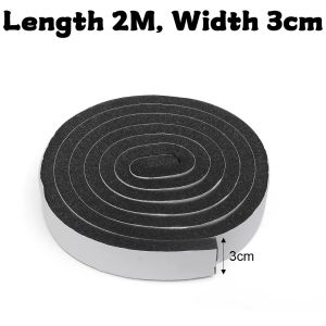Foam Door Window Sealing Strip Self-Adhesive Door Weather Stripping Soundproof Windproof Door Seam Sealing Strip Insulation Tape
