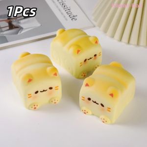 EELHOE | [DO]Toast Squeezable Toy Slow Rising Squeeze Bread Toy Stress Relief Hand Relax Sensory Toys[DO]