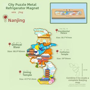Tourist City Souvenir Metal Fridge Magnet