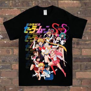 Bandai | Sailor Moon Cosplay Anime Manga T Shirt Summer Cotton Men Women Tee Streetwear Casual Trend Oversize Loose Short Sleeve Hip Hop