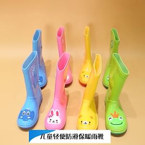 Rain Boots for Kids: High-top Anti-slip Waterproof Rainboots for Boys & Girls