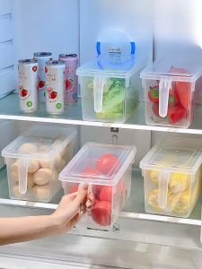 Food Grade Transparent Kitchen Fruit Vegetable Storage Box Refridgerator Preservation Container Egg Dumpling Organizer Box