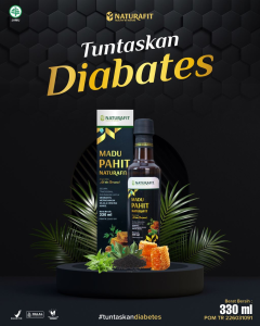 Madu Hitam Pahit Naturafit Untuk Diabetes Herbal Multikhasiat