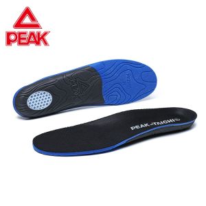 Peak Mens Shoe Insoles Flat Bottom Comfortable Soft Rebound Anti-Slip Shock Absorption Breathable Sports Shoes Accessories