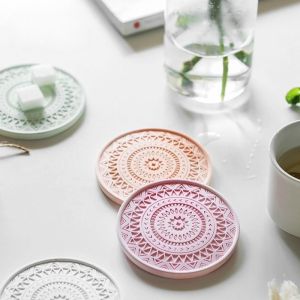 Natural Diatomite Moisture Absorbing Slip Resistant Heat Insulating Cup Pad