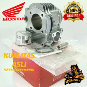 CYLINDER BLOK SEHER PISTON RING KOMPLIT HONDA KVB KUALITAS ASLI ORIGINAL HONDA AHM PRESISI TINGGAL PASANG BAHAN BERKUALITAS DAN DIJAMIN AWET VARIO KARBU VARIO 110 KARBU VARIO 110 TECHNO KARBU