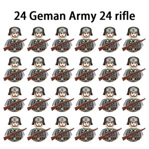 World War II military figures soldiers army building blocks assembly building blocks national army weapons childrens toys