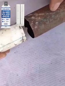 100ML Cold Weld Metal Repair Adhesive 2-Part Epoxy Glue for Steel Aluminum Iron Automotive Pipe Radiator DIY Bonding Repair