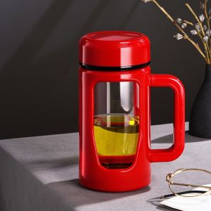 Portable Glass Cup for Office Tea Brewing Large Capacity Men Women Special Home Water Cup Tea Water Separation Business Gift
