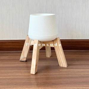 (ชุดพร้อมขาตั้ง)💕ชุดกระถางมินิมอล 7 นิ้ว+ขาตั้งกระถาง เซ็ตเพิ่มความมินิมอลพร้อมส่ง