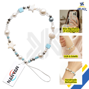 [KN ACC] NANVAN NVN-TL20 TALI PENDEK MANIK MANIK AKSESORIES UNTUK HP / CAMERA / ID CARD / KUNCI UNIVERSAL