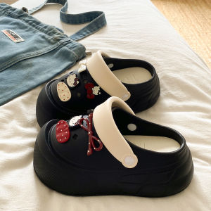 รองเท้าแตะ EVA ส้นสูงสำหรับใส่ไปเที่ยวชายหาดในช่วงฤดูร้อนสำหรับคู่รัก รองเท้าแตะแบบสวมหัว ส้นหนา รองเท้าใส่ไปเที่ยวต่างประเทศสำหรับนักเรียน