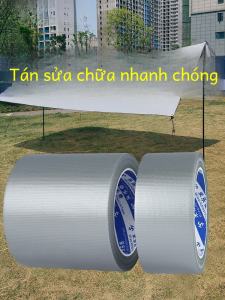 Độ Nhớt Cao Vải Bố Chống Thấm Nước Lều Sửa Chữa Băng Bạc Keo Dính Chắc Đế Vải Keo Rò Rỉ Vá Băng Mặt Đơn Dính