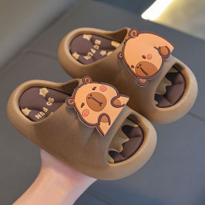 Adorable Childrens Indoor Bath Slippers Anti-Slip Cute Cartoon Design Summer Comfortable Baby Parent-Child Slip-On Shoes