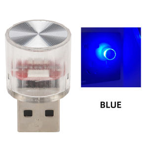 KEVANLY | 2Pcs Mini USB LED Car Atmosphere Light 5V Plug and Play RGB Gradient Interior Ambient Lamp Portable Decor Night Light for Car PC