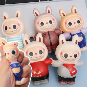 Hot Cute EVA Pinch Fun Stress Relief Cartoon Labubu Squeeze Plaything Pinch Decompression Cartoon Toys christmas Christmas gift