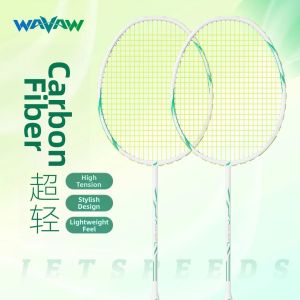 WAVAW | Vợt Cầu Lông Carbon Toàn Phần Siêu Nhẹ Bền Chuyên Nghiệp Bộ Đơn/Đôi 7U