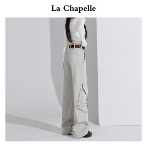 High Waist Wide Leg Workwear Jeans Womens Purple Red Floor-Length Loose Fitting Slimming Trousers Trendy Summer New Arrival