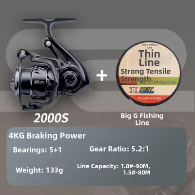 fishingfans | Micro Lure Fishing Reel S2 Lightweight Carbon Fiber