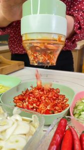 WDN - Food Chopper Alat Pemotong Sayuran Elektrik 4 In 1 Set Chopper Portable Model Genggam Elektrik USB