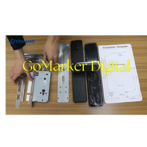 GO TaffHOME XR24 Smart Door Lock Pintu Rumah Fingerprint Password Card RFID Alarm Aluminium