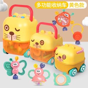 Baby Rattle Teething Toy  with Cute Storage Projector Box Songs MIDI Newborn Teether Silicone Gift  | Mainan Gigit Bayi