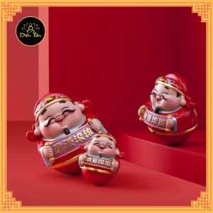 Tượng thần tài may mắn tượng ông thần tài trang trí xe ô tô để bàn làm việc đồ thờ cúng ban thờ ban thần tài - shop Diệu Tâm mã thần tài lật đật