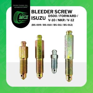 BLEEDER SCREW for Isuzu Fine Coarse Thread Oil Drain Deflation Brake 10mm 12mm Caliper Truck Motor