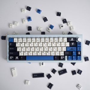 【Keycap Only】GMK Midnight Keycap Japanese Cherry Profile PBT Five-Sided Sublimation Keycap For Cherry MX Switch Mechanical Keyboard RK61/Anne Pro 2/GK61