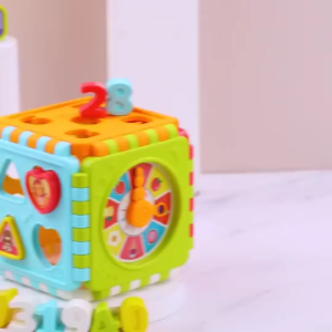 ~Dari KL~ 6in1 Mainan Busy Cube Bayi mainan Sensorik Montessori Baby color shape toys Busy Cube Travel Toys Fidget Toy Educational Montessori Sensory Travel Toys