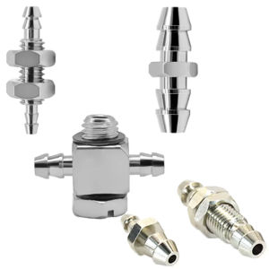 10pcs Mini Barb Fittings Pagoda Connector M3 M4 M5-Air Tube 3mm 4mm 6mm Pagoda Brass Pneumatic Tube Air Quick Connection