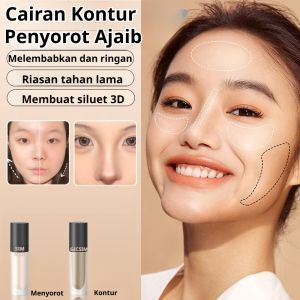 Highlight Contour Stick Matte Tahan Lama Tahan Air Mencerahkan Warna Kulit Bayangan Hidung 3D Kontur Wajah / Highlight dan Baya dalam Satu Mencerahkan Natural