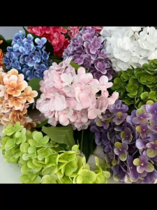 Artificial Big Hydrangea Bouquet Flower Silk Flowers Home Wedding Event Arrangement party decoration Kingtex Party needs