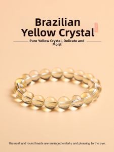 SIFUYUAN | Wealth and Confidence Natural Citrine Bracelet Lemon Yellow