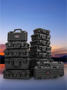 กล่องอุปกรณ์ป้องกันการซึมซับน้ำ กล่องอุปกรณ์เครื่องมือแบบพกพา กล่องเก็บของสำหรับเครื่องมือ อุปกรณ์น้ำมันและโลหะ พลาสติกหนาขนาดเล็ก