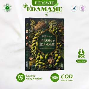 Ferswit Susu Edamame Jepang Untuk Kolesterol Asam Urat Nyeri Sendi & Tulang 100% Original Paket 1 Box