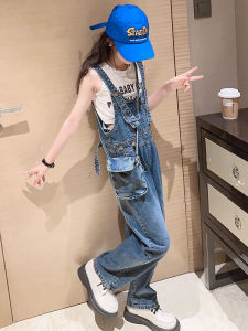 Quần Jeans Denim Dáng Rộng Mùa Hè Cho Bé Gái Bộ Quần Áo Thời Trang Thường Ngày Cao Cấp Quần Dài Thường Ngày Cho Bé Gái