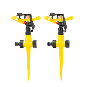 โยกได้แหลมปรับได้หัวสปริงเกอร์ฉีดน้ำรดน้ำสวนการเกษตรหัวฉีดรดน้ำสนามหญ้า360องศาโรตารี่