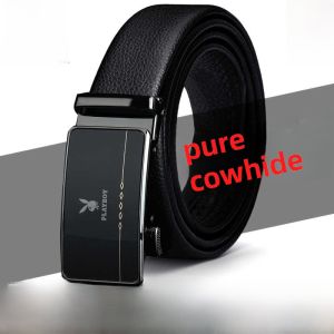 เข็มขัดหนังแท้สำหรับผู้ชาย Playboy 2024 รุ่นใหม่ หัวเข็มขัดอัตโนมัติ ระดับไฮเอนด์ เข็มขัดหนังแฟชั่นอเนกประสงค์สำหรับผู้ชาย