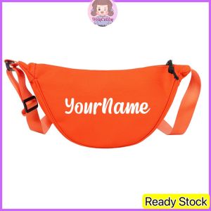 Customize Nylon Dumpling Shoulder Bag Korean Sling Bag Ins Fashion Hip Hop Solid Color Shoulder Bag Casual Underarm Crossbody Bag