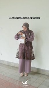 TERBARU BAJU SETELAN WANITA KEKINIAN OOTD OUTFIT KONDANGAN | SETELAN FASHION MUSLIM | NAEVA ELILA AYASA ONE SET By VENTE | SETELAN BAHAN TILE MIX TORYGOLD