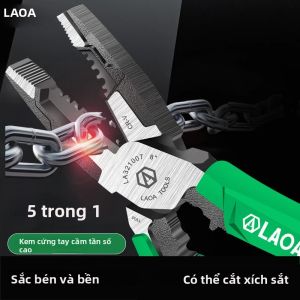 Bộ Kìm Đa Năng Chuyên Nghiệp LAOA Thép Chrome Vanadium Mũi Nhọn Và Mũi Chéo Dùng Cho Ngành Điện